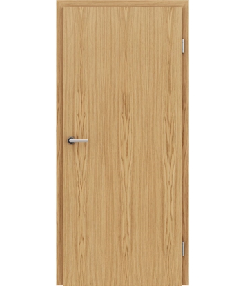 Veneered interior door with longitudinal structure GREENline – European oak naturally lacquered