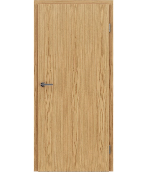 Veneered interior door with longitudinal structure GREENline – European oak naturally lacquered
