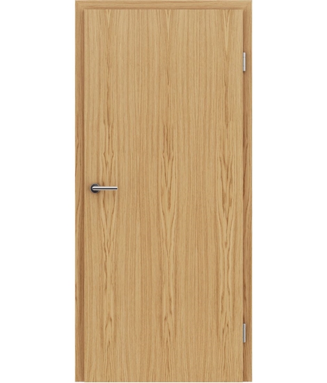 Veneered interior door with longitudinal structure GREENline – European oak naturally lacquered