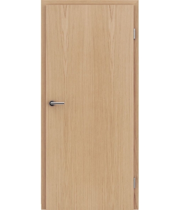 Veneered interior door with longitudinal structure GREENline – European oak matt stained lacquered