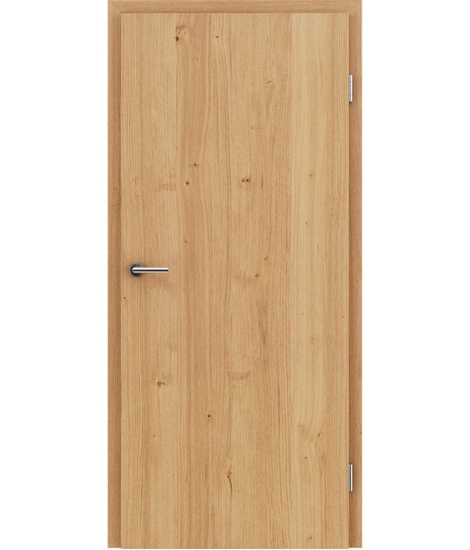 Veneered interior door with longitudinal structure GREENline – Oak knotty naturally lacquered