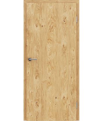 Picture of Veneered interior door with longitudinal structure GREENline – Oak knotty brushed oiled