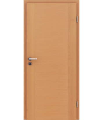 Veneered interior door with a combination of a transverse and longitudinal structure VIVCEline – F1 Beech lacquered