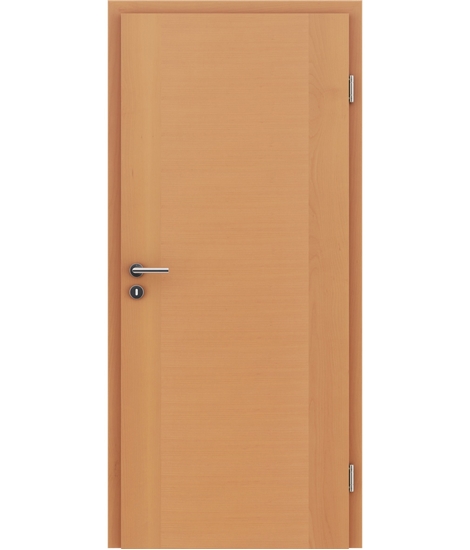 Veneered interior door with a combination of a transverse and longitudinal structure VIVCEline – F1 Beech lacquered