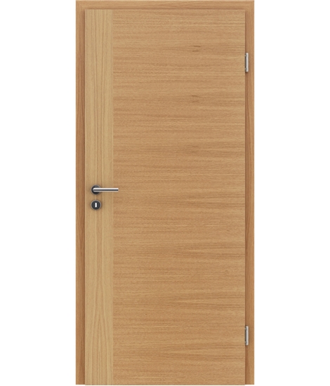 Veneered interior door with a combination of a transverse and longitudinal structure VIVCEline – F3 European oak naturally lacquered