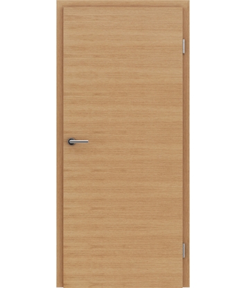 Veneered interior door with a combination of a transverse and longitudinal structure VIVCEline – F4 European oak oiled