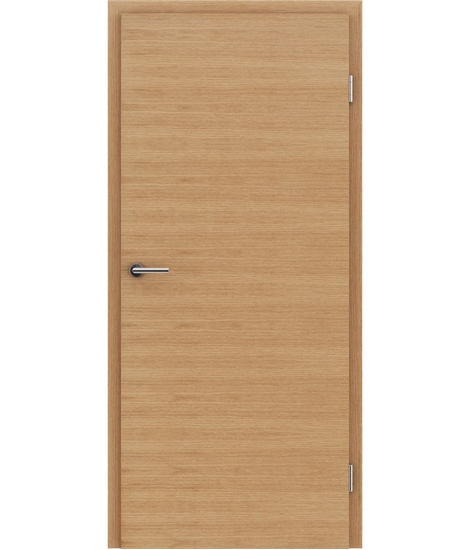 Veneered interior door with a combination of a transverse and longitudinal structure VIVCEline – F4 European oak oiled