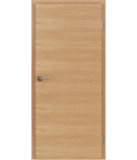 Veneered interior door with a combination of a transverse and longitudinal structure VIVCEline – F4 European oak brushed oiled