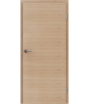 Veneered interior door with a combination of a transverse and longitudinal structure VIVCEline – F4 European oak white-oiled