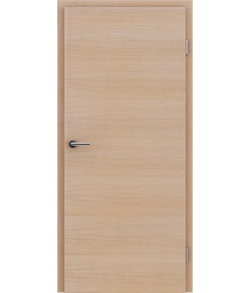 Veneered interior door with a combination of a transverse and longitudinal structure VIVCEline – F4 European oak brushed white-oiled