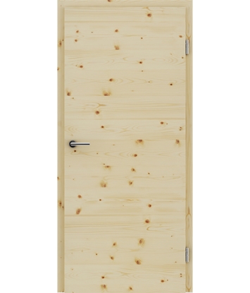 Veneered interior door with a combination of a transverse and longitudinal structure VIVCEline – F4 spruce knotty