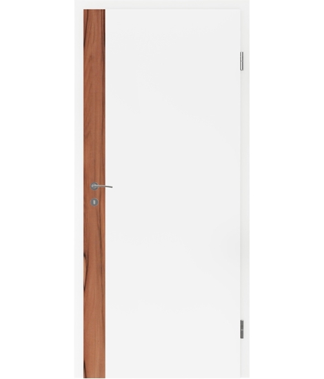 White-lacquered interior door BELLAline – F5R33L white-lacquered, Indian apple strip