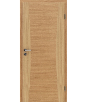 Picture of Veneered interior door with intarsia strips HIGHline – I13 European oak