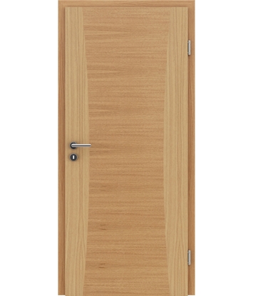 Picture of Veneered interior door with intarsia strips HIGHline – I13 European oak