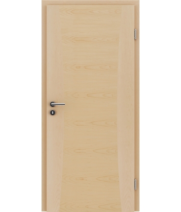 Veneered interior door with intarsia strips HIGHline – I13 Maple
