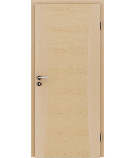 Veneered interior door with intarsia strips HIGHline – I13 Maple