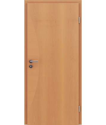 Veneered interior door with intarsia strips HIGHline – I3 Beech, intarsia strip Beech