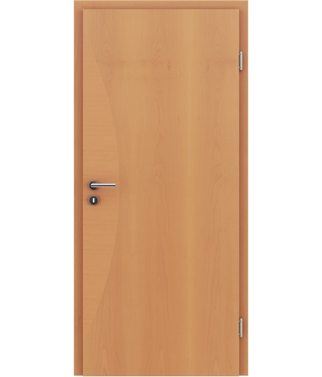 Veneered interior door with intarsia strips HIGHline – I3 Beech, intarsia strip Beech
