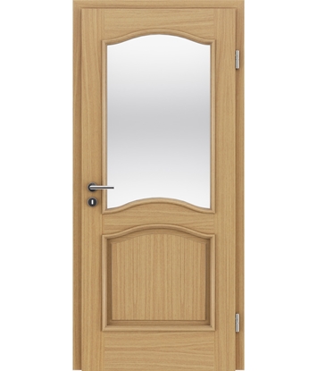 Picture of Veneered interior door with decorative strips NAPOLEON STILline – SNC SN3 European oak