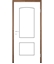 Picture of White-lacquered interior door with grooves COLORline – MODENA R14L