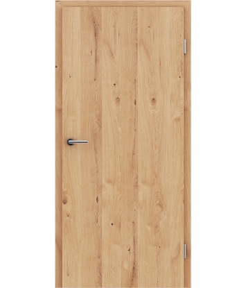 Picture of Veneered interior door with longitudinal structure GREENline - oak knotty cracked oiled