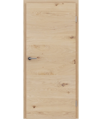 Picture of Veneered interior door with a combination of a transverse and longitudinal structure VIVCEline - F4 oak knotty white-oiled