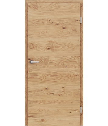 Picture of Veneered interior door with a combination of a transverse and longitudinal structure VIVCEline - F4 oak knotty naturally lacquered