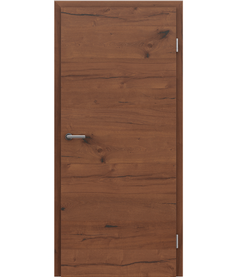 Veneered interior door with a combination of a transverse and longitudinal structure VIVCEline PRESTIGE - F4 oak Altholz oiled