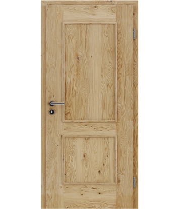 Veneered interior door with decorative strips STILLINE - SORD Oak knotty naturally lacquered