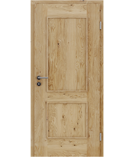 Veneered interior door with decorative strips STILLINE - SORD Oak knotty naturally lacquered