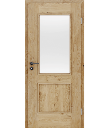 Picture of Veneered interior door with decorative strips STILLINE - SORD SR3 Oak knotty naturally lacquered