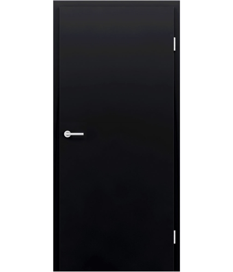 Foil-wrapped interior door for simple maintenance UNICOLORLINE - black