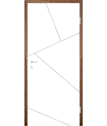 Picture of White-lacquered interior door COLORline – EASY R87L